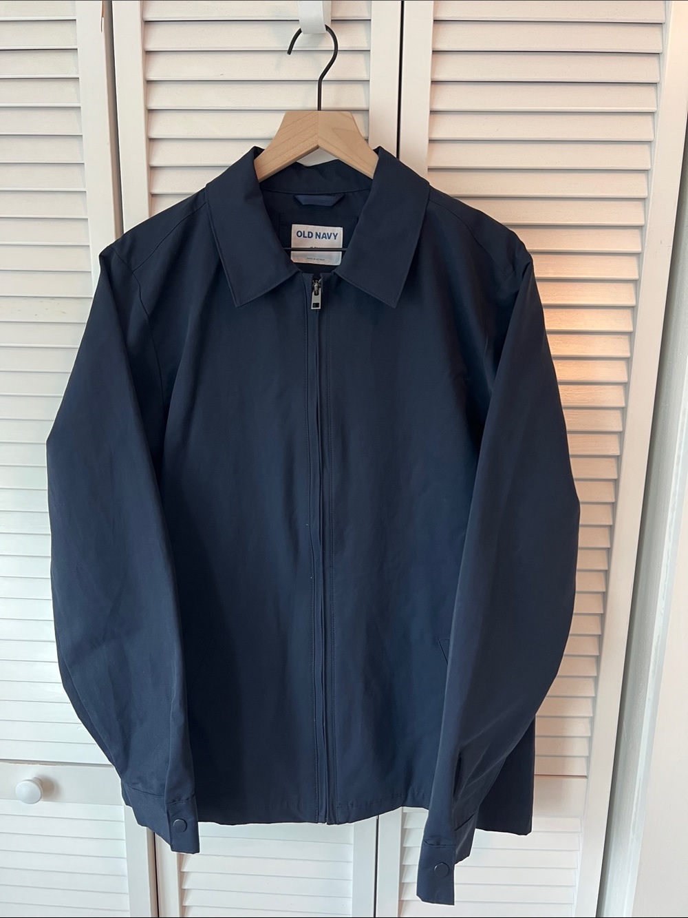 Old Navy Men's Dark Navy Zip Jacket Sz M Tall